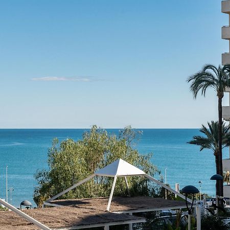Seaview Beachfront Studio With Aqua Park & Balcony Benalmadena Luaran gambar